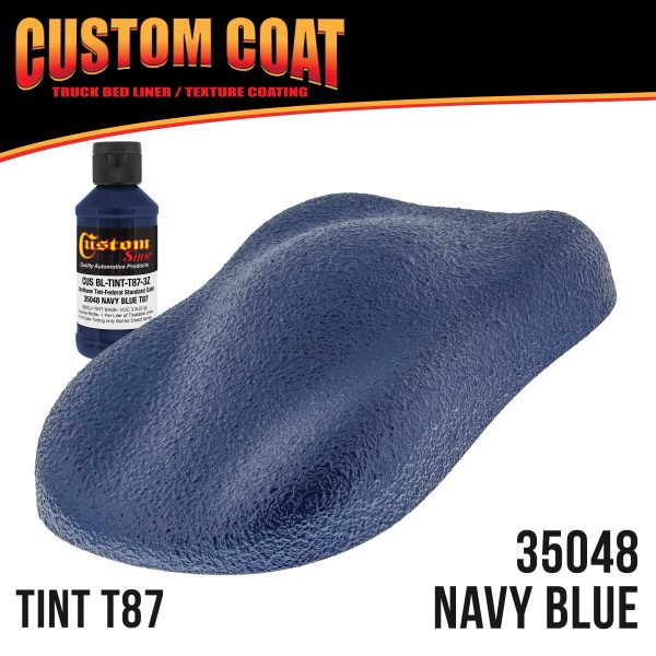 Federal Standard Color #35048 Navy Blue Urethane Roll-On, Brush-On or Spray-On Truck Bed Liner, 2 Gallon Kit with Roller Applicator Kit Online Sale - Image 2