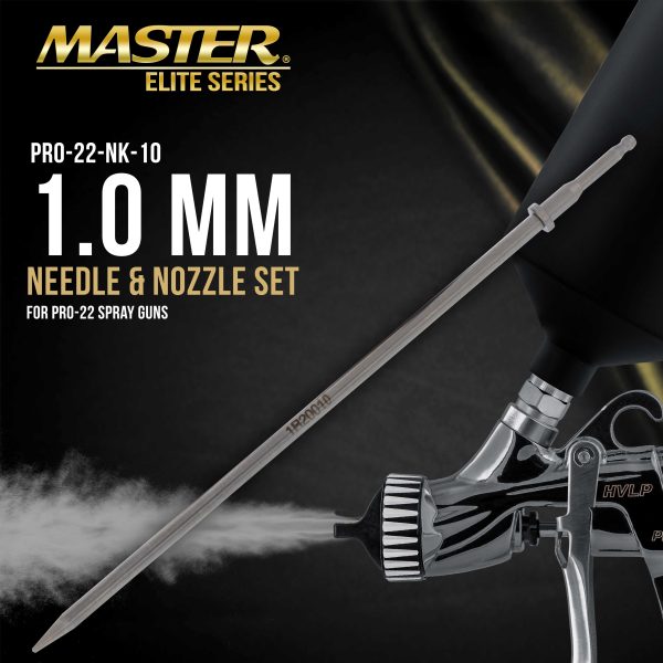 1.0 mm Needle, Fluid Nozzle and Air Cap Set Only - Fits PRO-22 HVLP Touch-Up Spray Gun Online Sale - Image 2