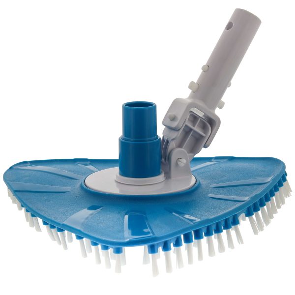 U.S. Pool Supply® Flexible Triangular Pool Vacuum Head with Swivel Connection, Multi-Directional Fishtail EZ Clip Handle - Connects to 1-1 2 , 1-1 4  Vacuum Hose, Poles Online Hot Sale