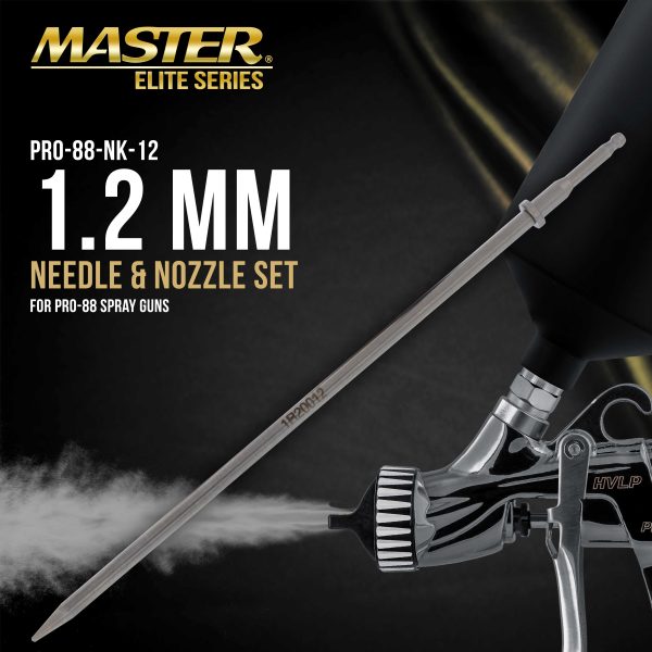 1.2 mm Needle, Fluid Nozzle and Air Cap Atomizing Set Only for PRO-88 HVLP Spray Gun Online Sale - Image 2