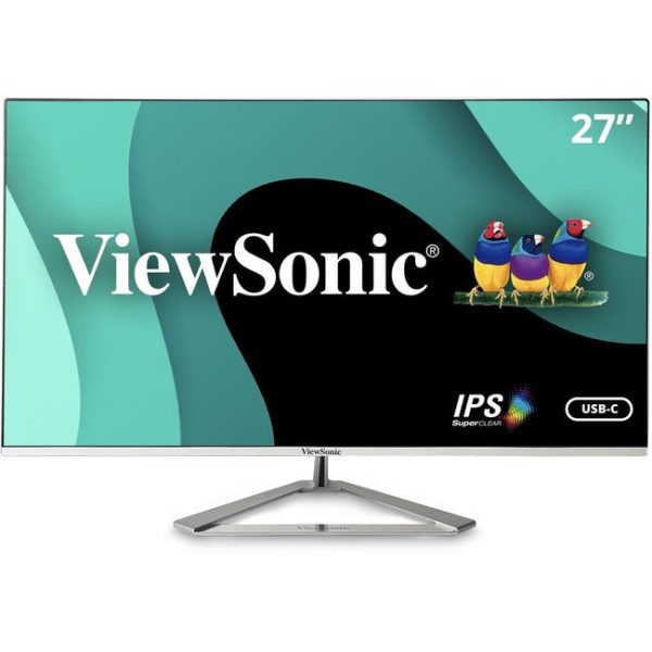 ViewSonic VX2776-4K-MHDU 27 Inch 4K IPS Monitor with Ultra HD Resolution, 65W USB C, HDR10 Content Support, Thin Bezels, HDMI and DisplayPort For Discount